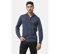 Strickpullover CIPO & BAXX "CP290", Herren, Gr. M, blau (navyblau), 50% Baumwolle, 50% Polyester, unifarben, regular fit, ohne Ausschnitt, Rippstrickbündchen, Pullover Strickpullover, aus reiner Baumw