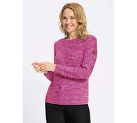 Strickpullover CLASSIC BASICS "Rundhals-Pullover", Damen, Gr. 46, pink (magenta, meliert), 100% Polyacryl, gemustert, mehrfarbig, meliert, Pullover Strickpullover (13521900-46) magenta, meliert