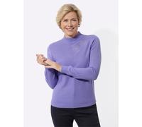 Strickpullover CLASSIC BASICS "Stehkragen-Pullover", Damen, Gr. 38, lila (lavendel), 100% Polyacryl, unifarben, Pullover Strickpullover (79000907-38) lavendel
