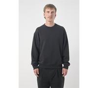 Strickpullover CLEPTOMANICX "Boxy Crewneck Ligull Boxy Crop", Herren, Gr. XL, schwarz, 100% Baumwolle, bestickt, kurz, Rundhals, Pullover Strickpullover, mit lockerem Schnitt (39846043-XL) schwarz