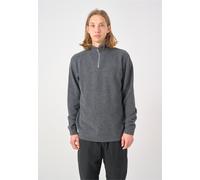 Strickpullover CLEPTOMANICX "Noitch", Herren, Gr. M, grau, 45% Wolle, 37% Baumwolle, 18% Polyamid, unifarben, normal, ohne Ausschnitt, Pullover Strickpullover, mit gebondeter Jersey-Innenseite (451243