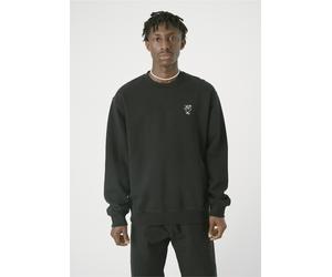 Strickpullover CLEPTOMANICX "Sketch Gull", Herren, Gr. XL, schwarz, 100% Baumwolle, bestickt, normal, Rundhals, Pullover Strickpullover, mit lockerem Schnitt (96502704-XL) schwarz