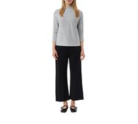 Strickpullover COMMA, Damen, Gr. 36, grau, Strick, Obermaterial: 80% Viskose, 20% Polyamid, unifarben, casual, regular fit taillenbedeckt, ohne Ausschnitt, 3/4-Ärmel Fledermausärmel gerader Abschluss,