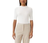 Comma Feinstrickpullover mit Stehkragen Weiß Größe 38