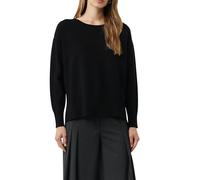 Strickpullover COMMA, Damen, Gr. 40, schwarz, Strick, Obermaterial: 72% Viskose, 28% Polyester, unifarben, bequem hüftbedeckend, Rundhals, Flachstrickbündchen, Pullover Strickpullover, aus Viskose (15