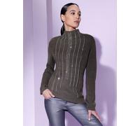 Strickpullover CREATION L "Merino-Mix-Pullover", Damen, Gr. 42, grau (graphit), 70% Polyacryl, 30% Schurwolle, unifarben, Pullover Strickpullover (24607230-42) graphit