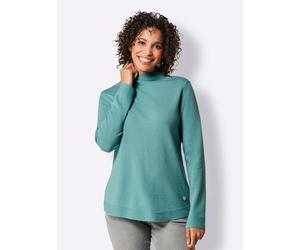 Strickpullover CREATION L PREMIUM "Kaschmir-Woll-Pullover", Damen, Gr. 44, grün (jade), 80% Wolle, 20% Kaschmir, unifarben, Pullover Strickpullover (77655661-44) jade