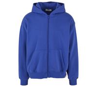 Strickpullover DEF "DEF Herren DEF Zip Hoody", Herren, Gr. M, blau (cobalt blau), 80% Baumwolle, 20% Polyester, unifarben, normal, ohne Ausschnitt, Pullover Strickpullover (68159762-M) cobalt blau