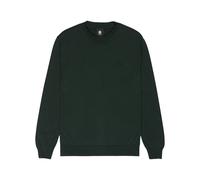 Strickpullover ELEMENT "Icon Embroidery", Herren, Gr. S, forest night, Obermaterial: 50% Baumwolle, 50% Polyester;, Pullover Strickpullover (59207133-S) forest night