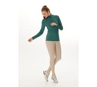 Strickpullover ENDURANCE "Almati", Damen, Gr. 38, grün, 88% Polyester, 12% Elasthan, unifarben, normal, hoch geschlossener Ausschnitt, Pullover Strickpullover, mit recyceltem Material (19902164-38) gr