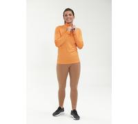 Strickpullover ENDURANCE "Almati", Damen, Gr. 42, orange, 88% Polyester, 12% Elasthan, unifarben, normal, hoch geschlossener Ausschnitt, Pullover Strickpullover, mit recyceltem Material (38442023-42) 