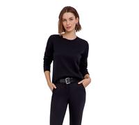 Strickpullover FALKE "Cotton Knit", Damen, Gr. S, schwarz (schwarz (3000)), Pullover Strickpullover (54112724-S) schwarz (3000)