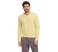 Strickpullover FALKE "Cotton Knit", Herren, Gr. S, gelb (hay (1105)), Pullover Strickpullover (33005662-S) hay (1105)