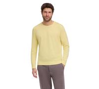 Strickpullover FALKE "Cotton Knit", Herren, Gr. XXL, gelb (hay (1105)), Pullover Strickpullover (35478411-XXL) hay (1105)