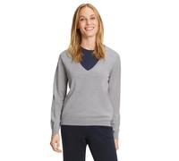 Strickpullover FALKE "FALKE Pullover", Damen, Gr. L, grau (light grau (3400)), Pullover Strickpullover (84597921-L) light grau (3400)