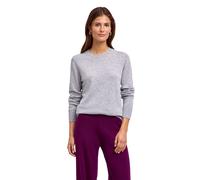 Strickpullover FALKE "Pure Cashmere", Damen, Gr. S, grau (leuchtendes heather (3223)), Pullover Strickpullover (23428667-S) leuchtendes heather (3223)