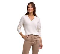 Strickpullover FALKE "Pure Cashmere", Damen, Gr. XL, weiß (off, weiß (2040)), Pullover Strickpullover (14214450-XL) off, weiß (2040)