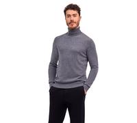 Strickpullover FALKE "Pure Cashmere", Herren, Gr. M, grau (dunkelgrau, heather (3278)), Pullover Strickpullover (71162307-M) dunkelgrau, heather (3278)