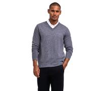 Strickpullover FALKE "Pure Lambswool", Herren, Gr. L, dunkelgrau, heather (3278), Pullover Strickpullover (96917230-L) dunkelgrau, heather (3278)