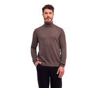 Strickpullover FALKE "Pure Lambswool", Herren, Gr. XXL, braun (braun meliert (5106)), Pullover Strickpullover (53548514-XXL) braun meliert (5106)