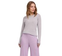 Strickpullover FALKE "Pure Merino Wool", Damen, Gr. L, grau (light grau heather (3106)), Pullover Strickpullover (53511553-L) light grau heather (3106)