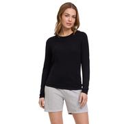 Strickpullover FALKE "Pure Merino Wool", Damen, Gr. L, schwarz (schwarz (3000)), Pullover Strickpullover (64561416-L) schwarz (3000)