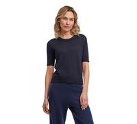 Strickpullover FALKE "Pure Merino Wool", Damen, Gr. XS, night sky (6437), Pullover Strickpullover (16305129-XS) night sky (6437)