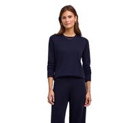 Strickpullover FALKE "Pure Merino Wool", Damen, Gr. XXL, blau (night sky (6437)), Pullover Strickpullover (78904550-XXL) night sky (6437)
