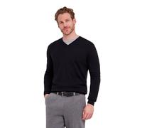 Strickpullover FALKE "Pure Merino Wool", Herren, Gr. XL, blau (schwarz (3000)), Pullover Strickpullover (62114016-XL) schwarz (3000)