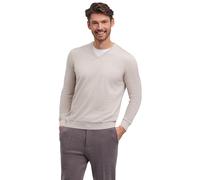 Strickpullover FALKE "Pure Merino Wool", Herren, Gr. XXXL, blau (beige meliert (4043)), Pullover Strickpullover (95517708-XXXL) beige meliert (4043)