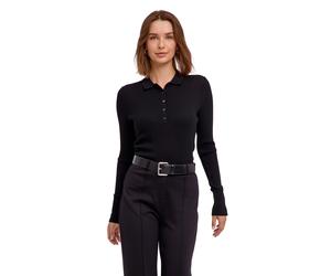 Strickpullover FALKE "Ultrafine Merino", Damen, Gr. L, schwarz (schwarz (3000)), Pullover Strickpullover (70610362-L) schwarz (3000)
