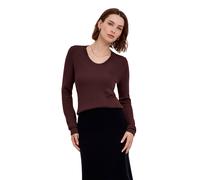 Strickpullover FALKE "Ultrafine Merino Wool", Damen, Gr. S, schwarz choco (5162), Pullover Strickpullover (58346013-S) schwarz choco (5162)