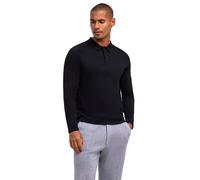 Strickpullover FALKE "Ultrafine Merino Wool", Herren, Gr. S, schwarz (schwarz (3000)), Pullover Strickpullover (11533322-S) schwarz (3000)