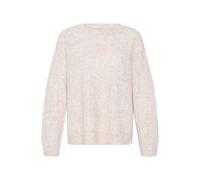 Strickpullover FRANSA "Damen Langarm FRSANNY", Damen, Gr. M, beige (oatmeal melange), Obermaterial: 55% Polyester PES. 30% Wolle mw. 10% Nylon NY. 5% Elasthan EL., Pullover Strickpullover (84177433-M)