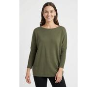 Strickpullover FREEQUENT "FQJONE-PU", Damen, Gr. XXL, grün (olive night), Strick, Obermaterial: 80% Viskose, 20% Polyamid, unifarben, lässig geschnitten hüftbedeckend, Rundhals, extrabreites Bündchen,