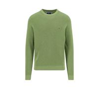 Strickpullover FYNCH-HATTON, Damen, Gr. M, avocado, Strick, Obermaterial: 100% Baumwolle, unifarben, normal hüftbedeckend, Rundhals, Flachstrickbündchen, Pullover Strickpullover, mit Logo-Stickerei (1