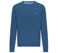 Fynch-Hatton Strickpullover mit Label-Stitching Modell 'Superfine' in Blau, Größe XXL