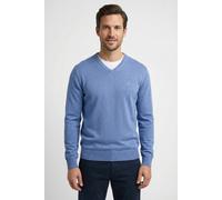 Fynch-Hatton Casual Fit Pullover blau, Einfarbig