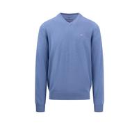 Fynch-Hatton Casual Fit Pullover blau, Einfarbig