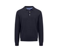 Strickpullover FYNCH-HATTON, Herren, Gr. 3XL, navy, Strick, Obermaterial: 100% Baumwolle, unifarben, normal hüftbedeckend, Rundhals, Flachstrickbündchen, Pullover Strickpullover, aus Baumwolle, mit Po
