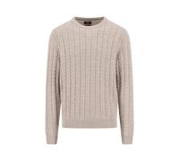 Strickpullover FYNCH-HATTON, Herren, Gr. 3XL, new sanftes weiß, Strick, Obermaterial: 65% Baumwolle, 35% Wolle, unifarben, normal hüftbedeckend, Rundhals, Strickbündchen, Pullover Strickpullover, mit