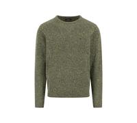 Strickpullover FYNCH-HATTON, Herren, Gr. 4XL, schwarz ivy, Strick, Obermaterial: 65% Wolle, 30% Nylon, 5% Alpaka, meliert, normal hüftbedeckend, Rundhals, Flachstrickbündchen, Pullover Strickpullover,