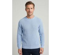 Strickpullover FYNCH-HATTON, Herren, Gr. L, new breeze, Strick, Obermaterial: 100% Baumwolle, unifarben, normal hüftbedeckend, Rundhals, Flachstrickbündchen, Pullover Strickpullover, aus Baumwolle, no