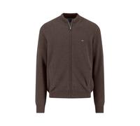 Strickpullover FYNCH-HATTON, Herren, Gr. M, earth, Strick, Obermaterial: 100% Baumwolle, unifarben, regular fit taillenbedeckt, Rippbündchen, Pullover Strickpullover, mit Logo Stickerei (32478530-M) e