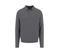 Strickpullover FYNCH-HATTON, Herren, Gr. M, grau (steel), Strick, Obermaterial: 95% Baumwolle, 5% Kaschmir, unifarben, regular fit taillenbedeckt, ohne Ausschnitt, Pullover Strickpullover, mit Logo St