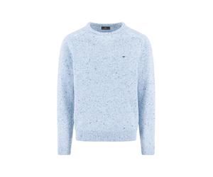 Strickpullover FYNCH-HATTON, Herren, Gr. XL, crystal bl, Strick, Obermaterial: 65% Wolle, 30% Nylon, 5% Alpaka, meliert, normal hüftbedeckend, Rundhals, Flachstrickbündchen, Pullover Strickpullover, m