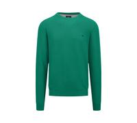 Strickpullover FYNCH-HATTON, Herren, Gr. XXL, grün (grass grün), Strick, Obermaterial: 100% Baumwolle, regular fit normal, Rundhals, Pullover Strickpullover, mit Logo-Stickerei auf der Brust (27770508