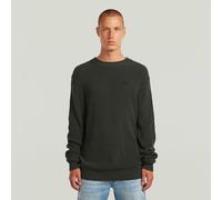 Strickpullover G-STAR, Damen, Gr. L, cloack, Strick, Obermaterial: 100% Baumwolle, unifarben, normal, Rundhals, Rippbündchen, Pullover Strickpullover, mit Rundhals (51006835-L) cloack