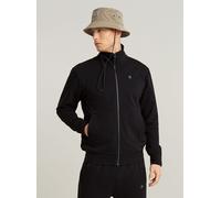 Strickpullover G-STAR "Nifous Zip Thru Sweatshirt", Herren, Gr. XXL, dk schwarz, Obermaterial: 58% Baumwolle, 42% Polyester, Pullover Strickpullover (38394458-XXL) dk schwarz