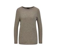 Strickpullover GOLDNER "Feinstrickshirt mit U-Boot-Ausschnitt", Damen, Gr. 42, gelb (zitronengelb), Obermaterial: 100% Kaschmir WS., figurumspielend, U-Boot-Ausschnitt, eng Rippe, Pullover Strickpullo